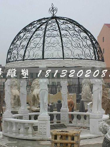 石頭涼亭，歐式石雕涼亭