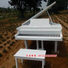 仿真鋼琴雕塑，玻璃鋼鋼琴雕塑