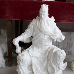 關二爺石雕，大理石關二爺雕塑