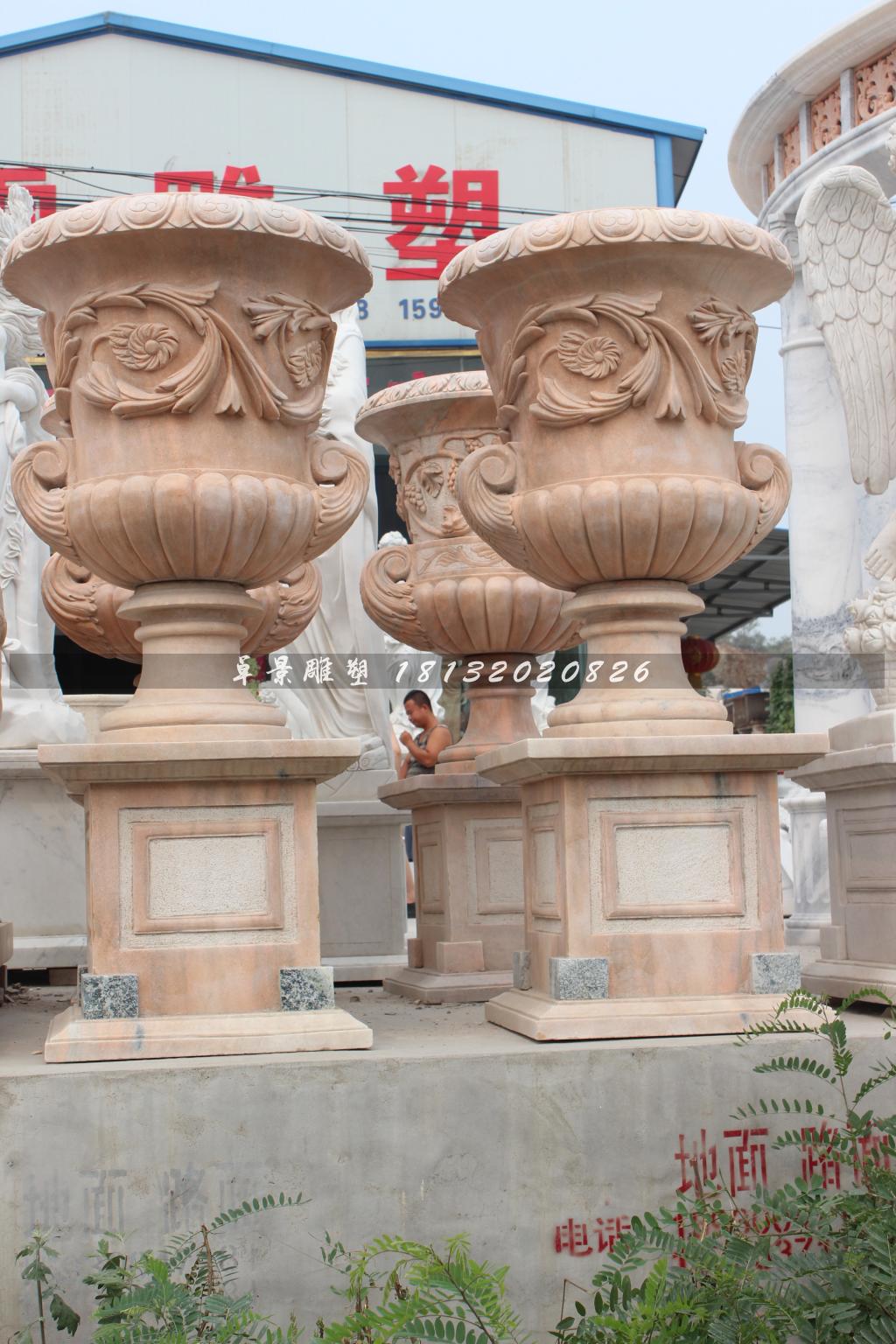 石花盆，晚霞紅石花盆