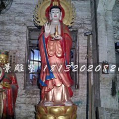 玻璃鋼觀音菩薩雕塑，玻璃鋼彩繪觀音菩薩雕塑