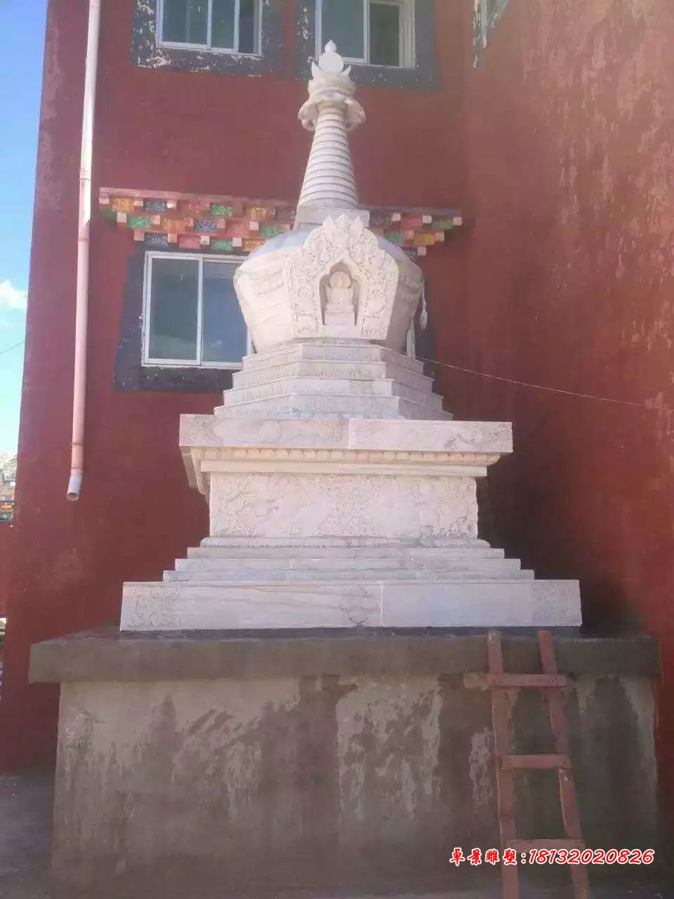 白塔石雕，漢白玉白塔石雕 (3)