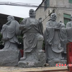 十八羅漢石雕，大理石十八羅漢石雕