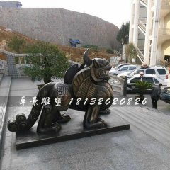 獨(dú)角獸銅雕，法院獨(dú)角獸雕塑