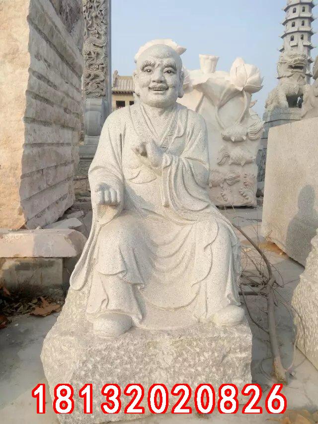 十八羅漢石雕，漢白玉十八羅漢雕塑 (4)