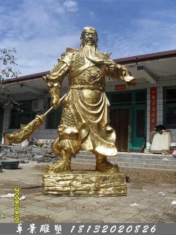 關公銅雕，鑄銅關公雕塑，關二爺銅雕