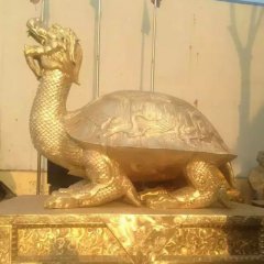 銅雕龍龜雕塑，鑄銅龍龜