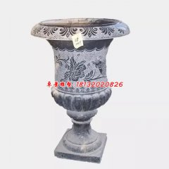 石花盆，青石花盆，仿古花盆