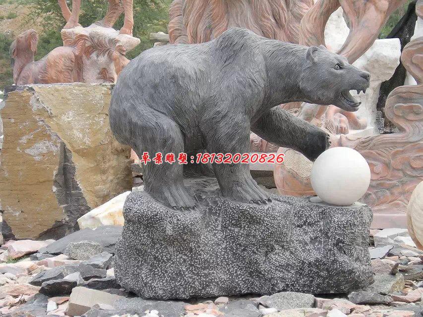 狗熊石雕，熊石雕