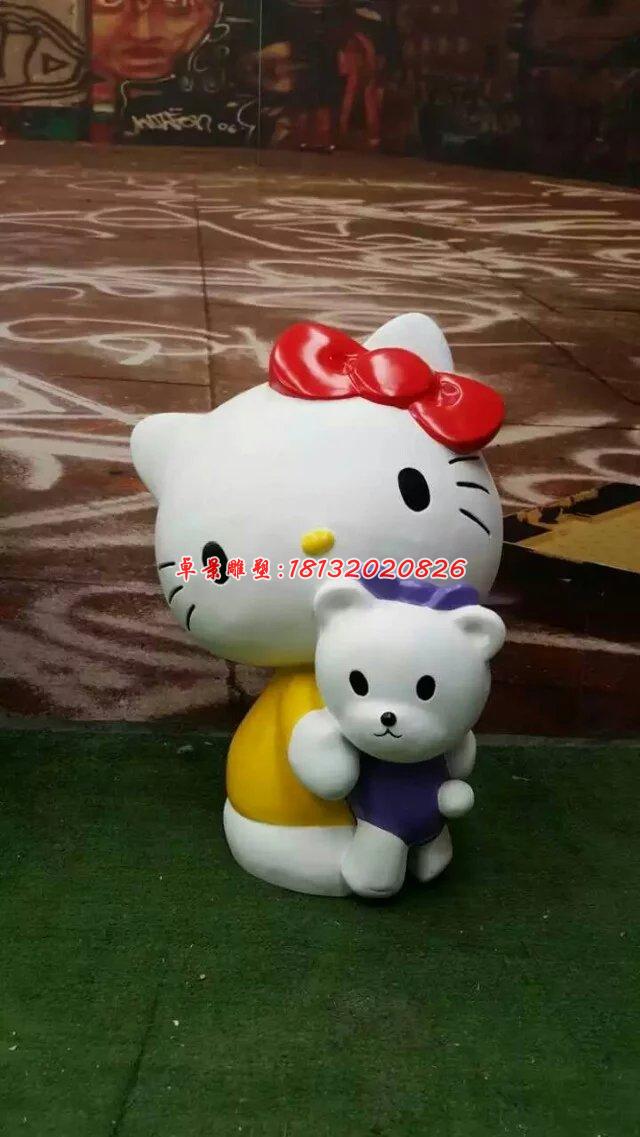 玻璃鋼hello kitty雕塑，卡通玻璃鋼雕塑 (8)