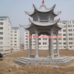 大理石涼亭，小區涼亭雕塑
