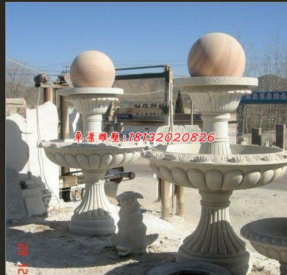 風(fēng)水球噴泉，石雕噴泉雕塑