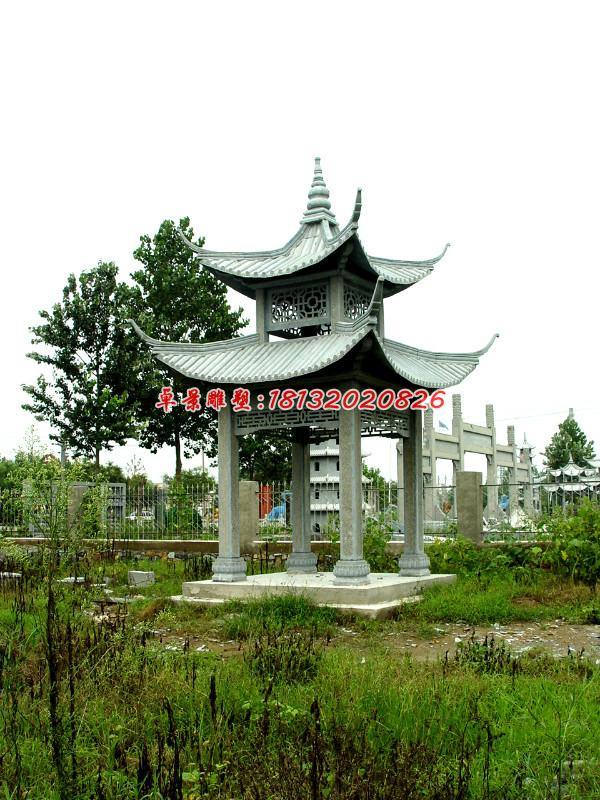 石頭涼亭，公園涼亭雕塑