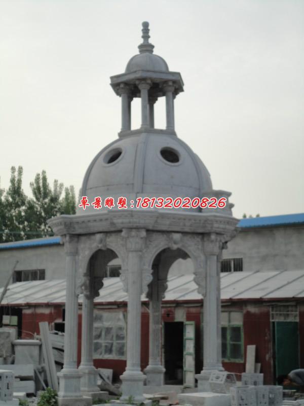 石雕亭子，歐式圓頂涼亭(1)