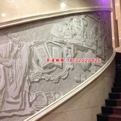 石浮雕，古代人物石浮雕