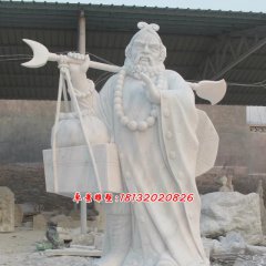 沙僧石雕，西游記人物石雕