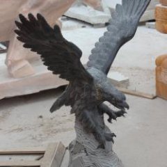 老鷹石雕，大鵬展翅石雕