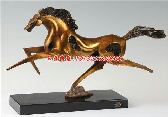 奔馬銅雕，鑄銅馬雕塑 (2)