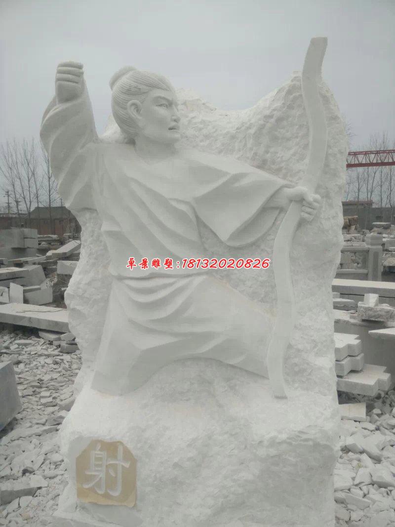 禮樂射御書數石雕，古代六藝石雕 (2)