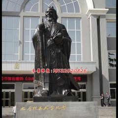 孔子圣像銅雕，校園名人銅雕