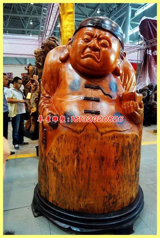 玻璃鋼財主雕塑，玻璃鋼人物雕塑