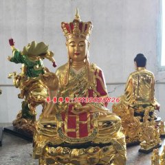 玻璃鋼地藏王雕塑，玻璃鋼佛像雕塑