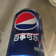 玻璃百事可樂瓶雕塑，玻璃鋼仿真雕塑