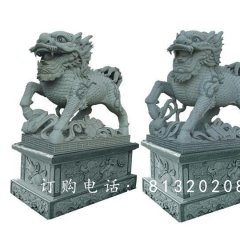 麒麟石雕，青石麒麟石雕