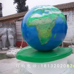 玻璃鋼地球雕塑，校園玻璃鋼雕塑