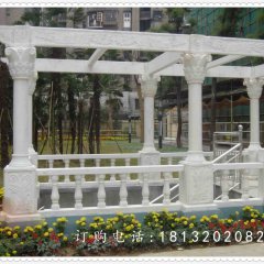 石雕走廊，公園景觀雕塑