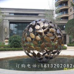 銅雕球，鏤空球，小區景觀雕塑