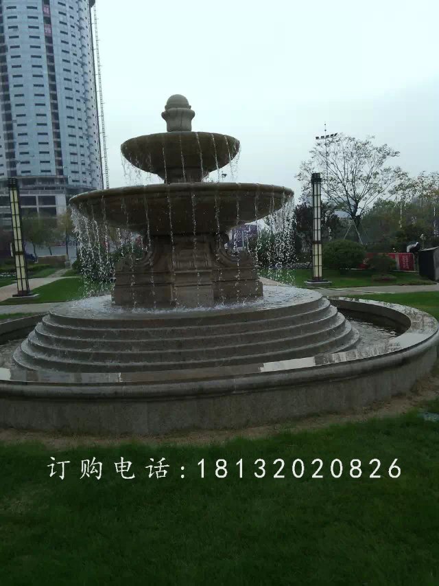 噴泉石雕，小區(qū)歐式石噴泉