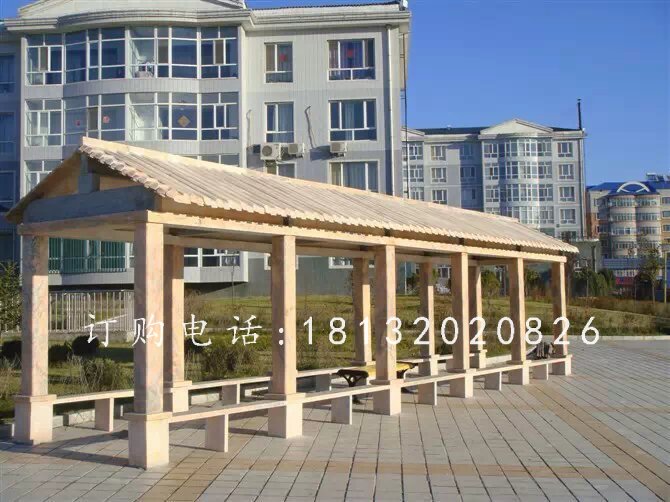 石雕走廊，小區(qū)石長(zhǎng)廊雕塑