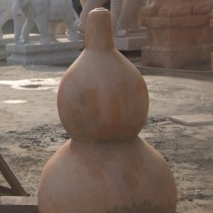 葫蘆石雕，晚霞紅葫蘆雕塑