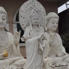 觀音菩薩石雕，大理石觀音雕塑