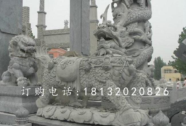 麒麟石雕，青石神獸石雕 (1)