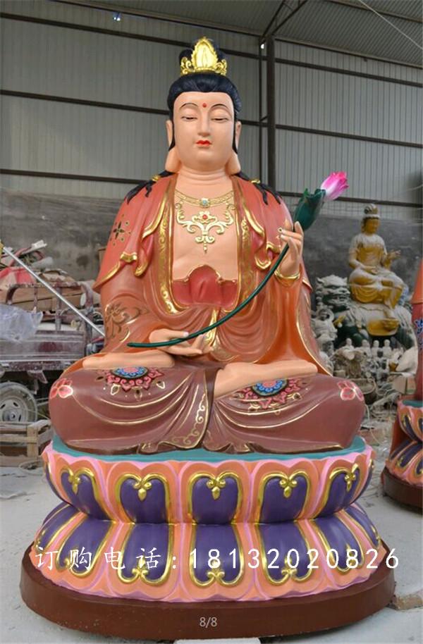 彩繪觀音雕塑，玻璃鋼仿真雕塑