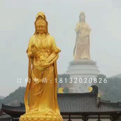 觀音菩薩銅雕，大型佛像雕塑