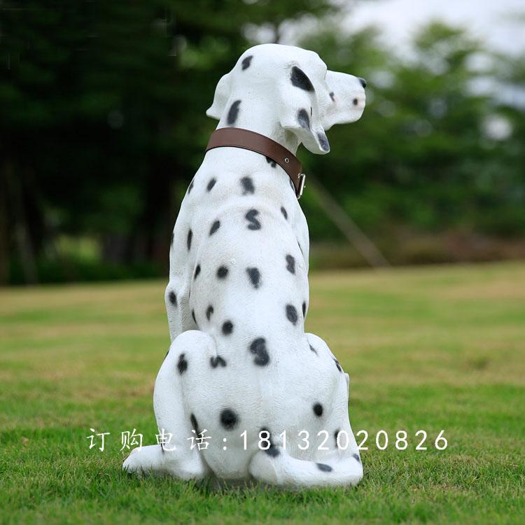 斑點狗雕塑，玻璃鋼仿真動物雕塑 (1)