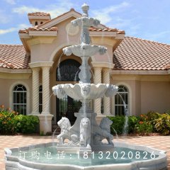 大理石噴泉雕塑，別墅歐式噴泉
