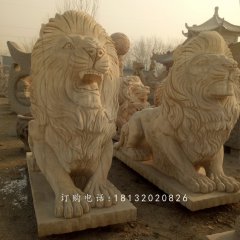 匯豐獅石雕，銀行門(mén)口獅子石雕