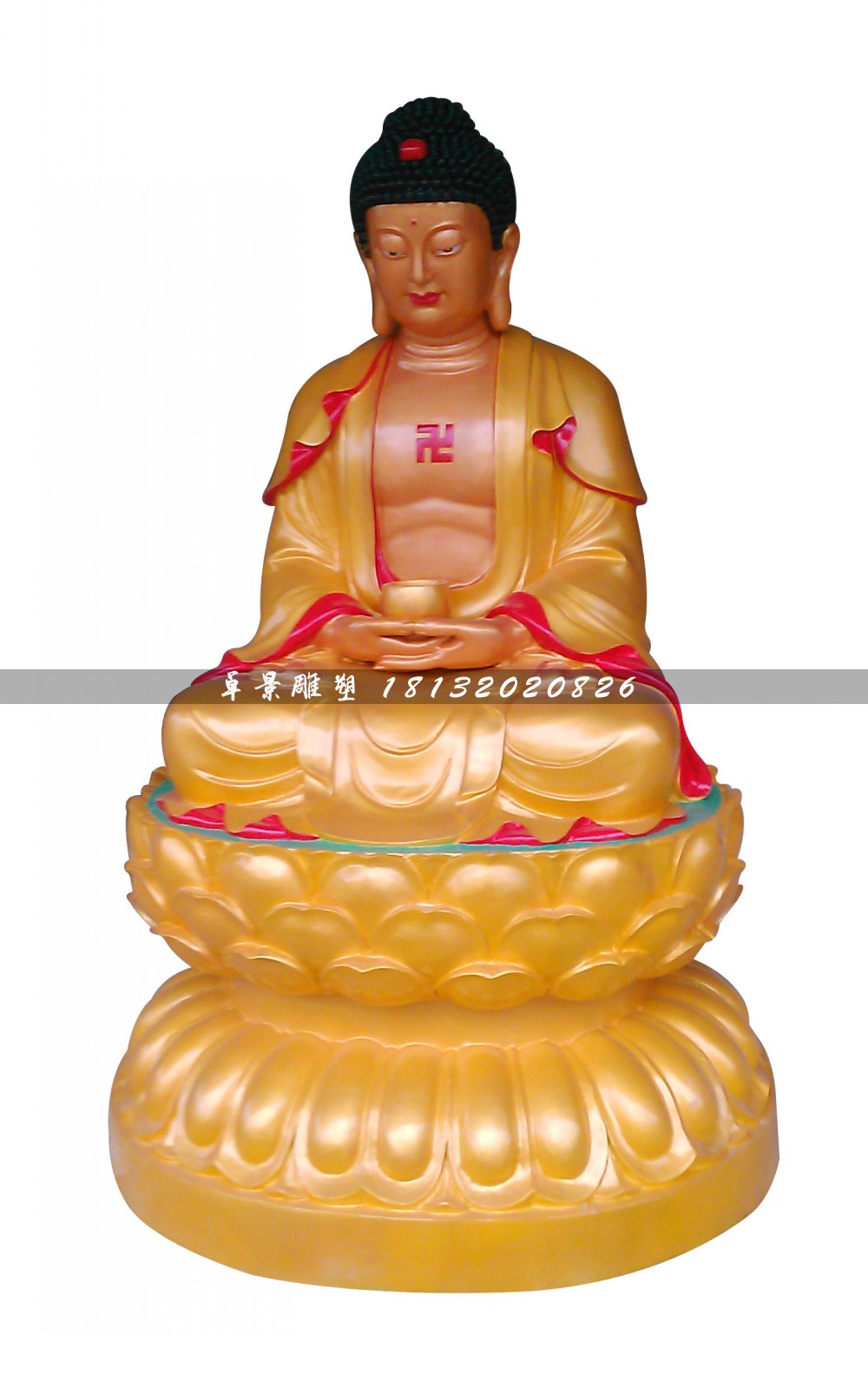 玻璃鋼佛像雕塑，如來佛雕塑