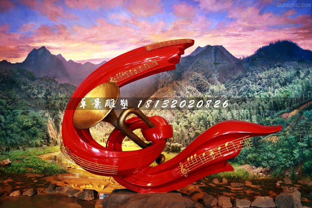 沖鋒號銅雕，八一起義紀(jì)念雕塑