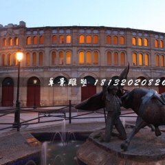 斗牛銅雕，廣場(chǎng)景觀銅雕