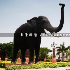 廣場大象雕塑，玻璃鋼仿真動物