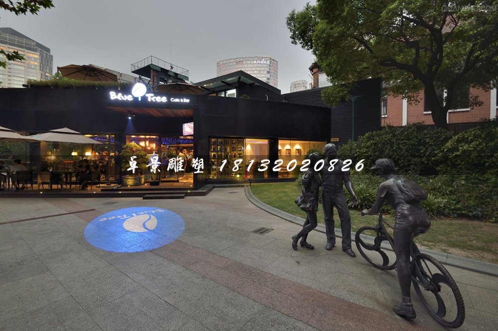 偶遇銅雕，街邊景觀小品雕塑