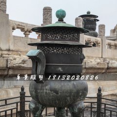 青銅香爐，三足銅香爐