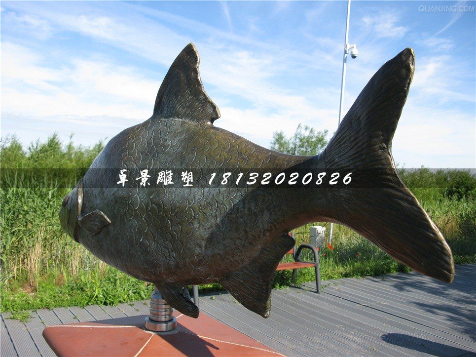 銅雕魚(yú)，廣場(chǎng)動(dòng)物銅雕