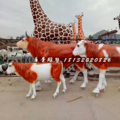 玻璃鋼牛雕塑，動(dòng)物雕塑