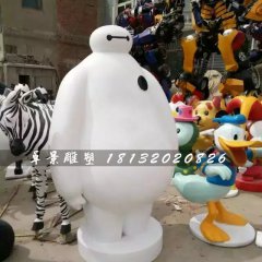 玻璃鋼大白雕塑，卡通雕塑